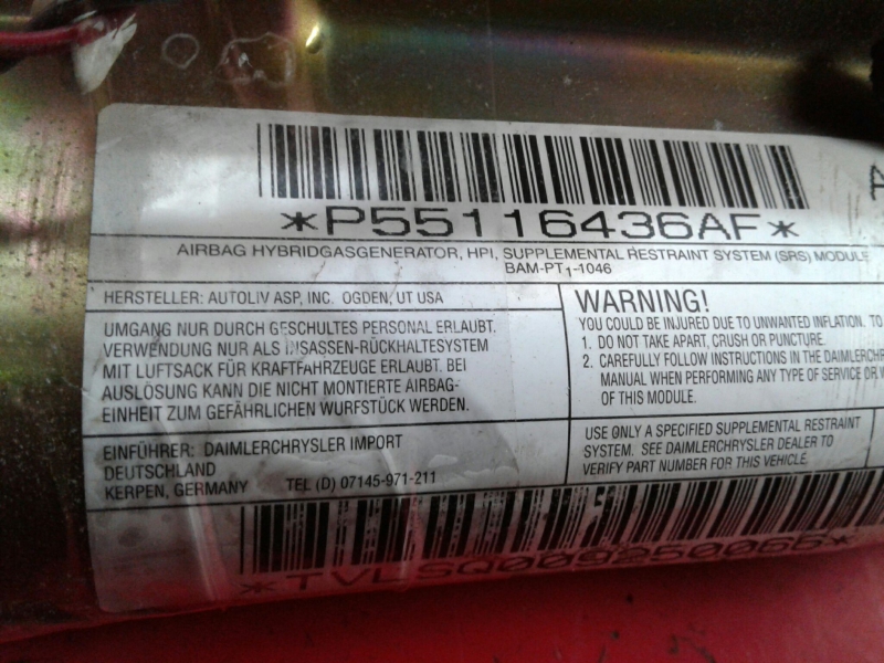 Airbag Cortina Derecho JEEP Grand Cherokee II (WJ, WG) Imagem-1