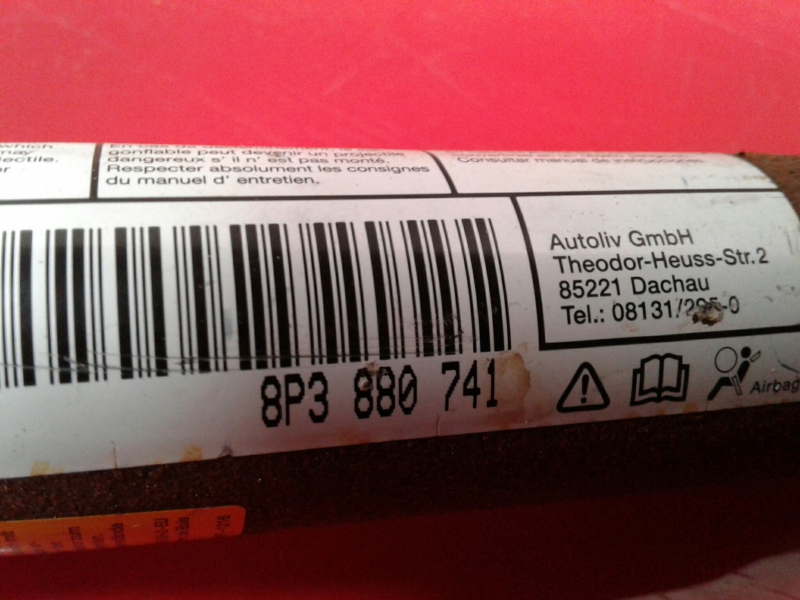 Airbag Rideau Guache AUDI A3 (8P1) Imagem-1