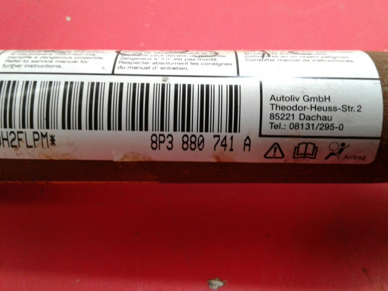 Airbag Rideau Guache AUDI A3 (8P1) Imagem-2