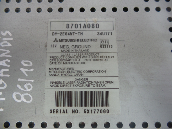 Autoradio MITSUBISHI Grandis (NA_W) Imagem-3