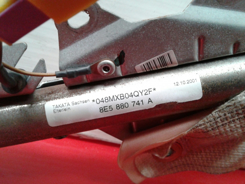 Airbag Rideau Guache AUDI A4 (8E2, B6) Imagem-1