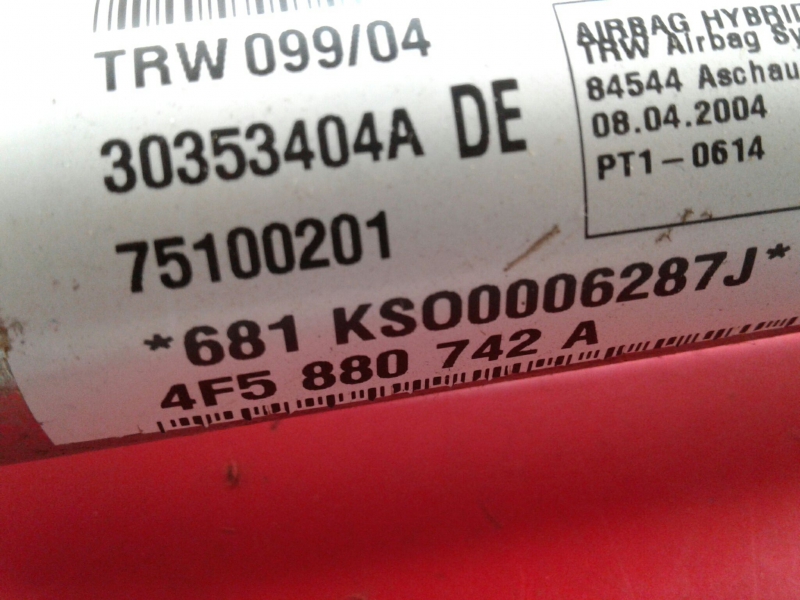 Airbag cortina direito AUDI A6 (4F2, C6) Imagem-2