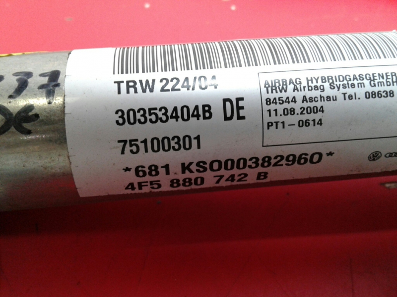 Airbag Rideau Droite AUDI A6 (4F2, C6) Imagem-1