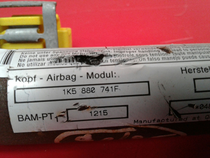 Airbag cortina esquerdo VOLKSWAGEN Jetta III (1K2) Imagem-1