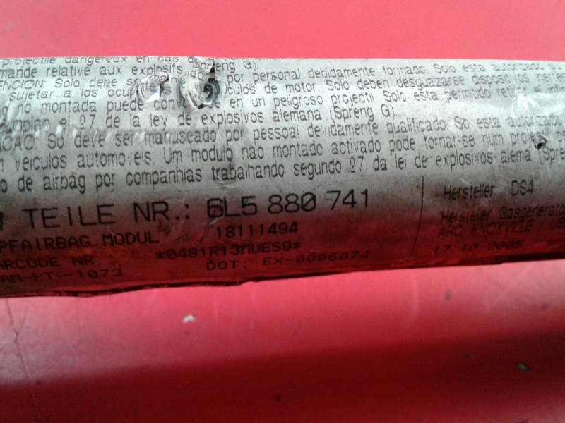 Airbag cortina esquerdo SEAT Cordoba (6L2) Imagem-1