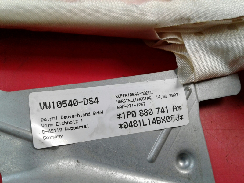 Airbag cortina esquerdo SEAT Leon (1P1) Imagem-2