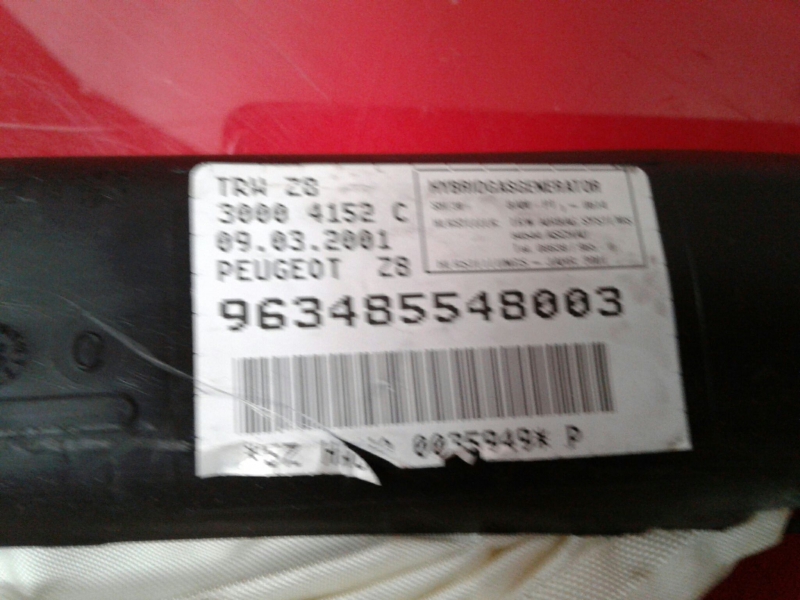 Airbag cortina esquerdo PEUGEOT 607 (9D, 9U) Imagem-1