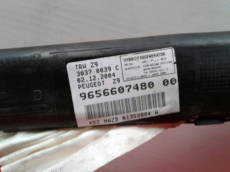 Airbag cortina esquerdo PEUGEOT 607 (9D, 9U) Imagem-1