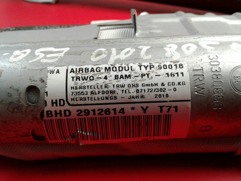 Airbag cortina esquerdo PEUGEOT 308 (4A_, 4C_) Imagem-2