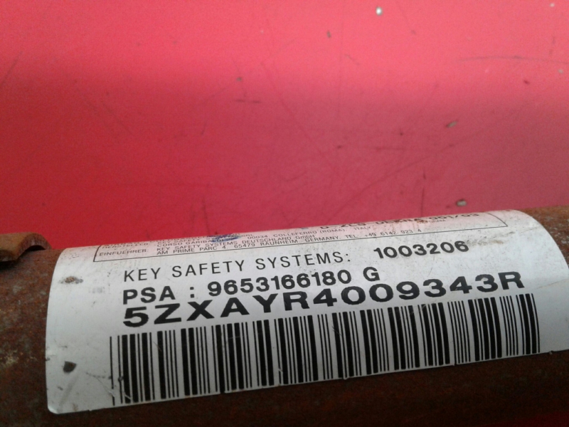 Airbag cortina esquerdo PEUGEOT 307 (3A/C) Imagem-2