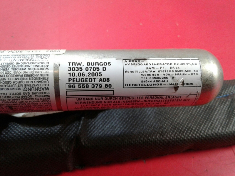 Airbag cortina esquerdo PEUGEOT 1007 (KM_) Imagem-2