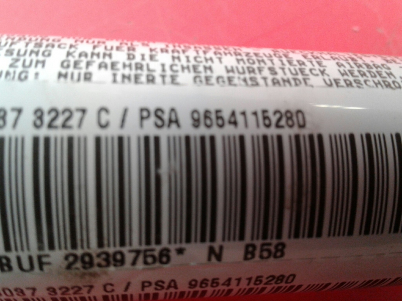 Airbag cortina esquerdo CITROËN C4 Picasso I (UD_) Imagem-1