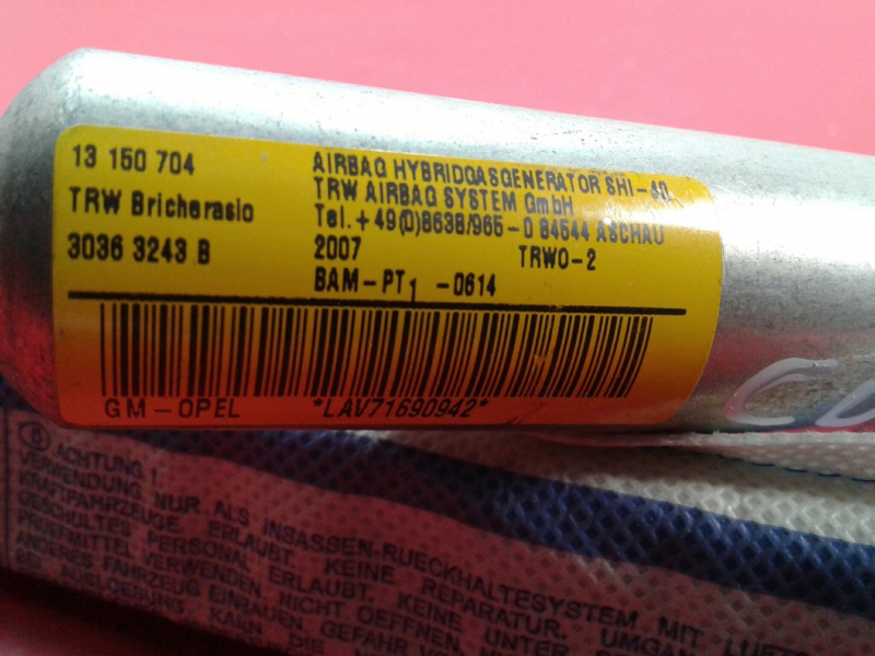 Airbag cortina esquerdo OPEL Corsa D Imagem-2