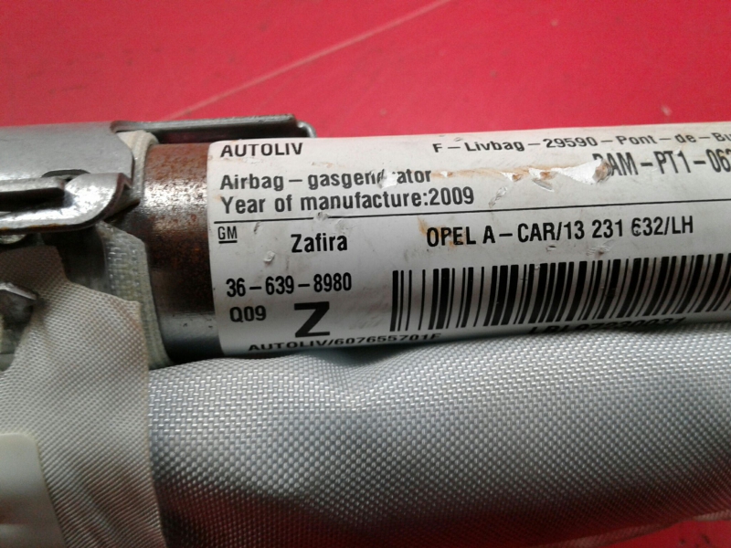 Airbag cortina esquerdo OPEL Zafira B (A05) Imagem-2