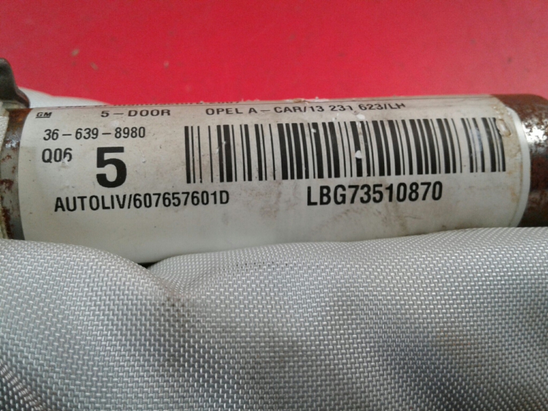 Airbag cortina esquerdo OPEL Astra H Hatchback (L48) Imagem-2
