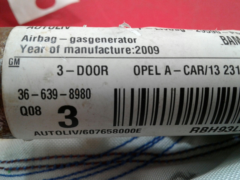 Airbag cortina direito OPEL Astra H GTC (L08) Imagem-2