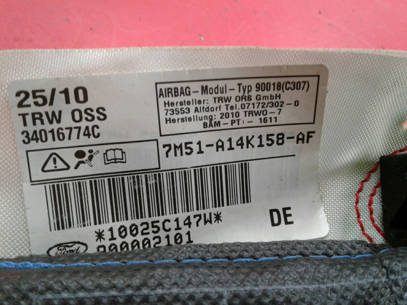 Airbag cortina direito FORD Focus II (DA_) Imagem-2
