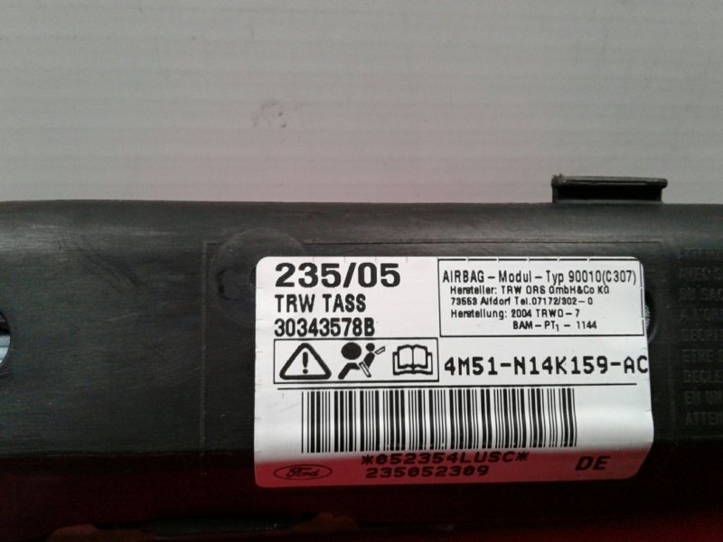 Airbag cortina esquerdo FORD Focus II Carrinha (DA_) Imagem-1