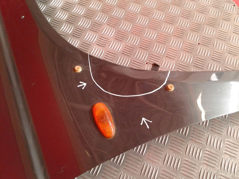 Aile Droite MITSUBISHI Pajero II (V2_W, V3_W, V4_W) Imagem-3