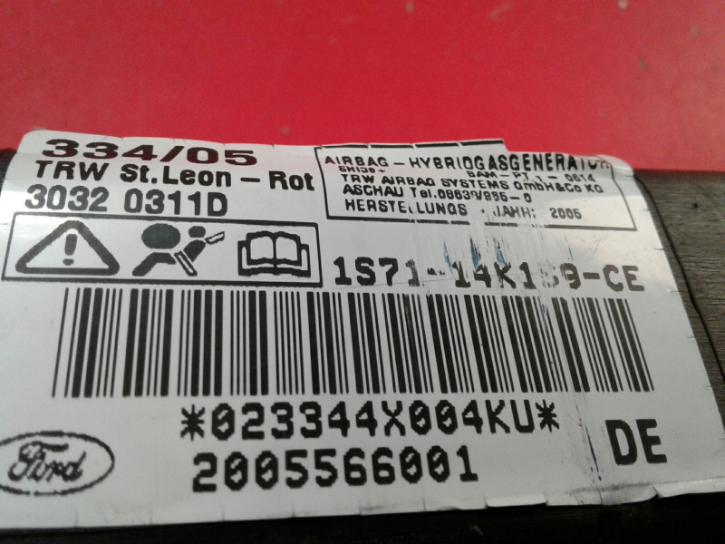 Airbag cortina esquerdo FORD Mondeo III (B5Y) Imagem-3