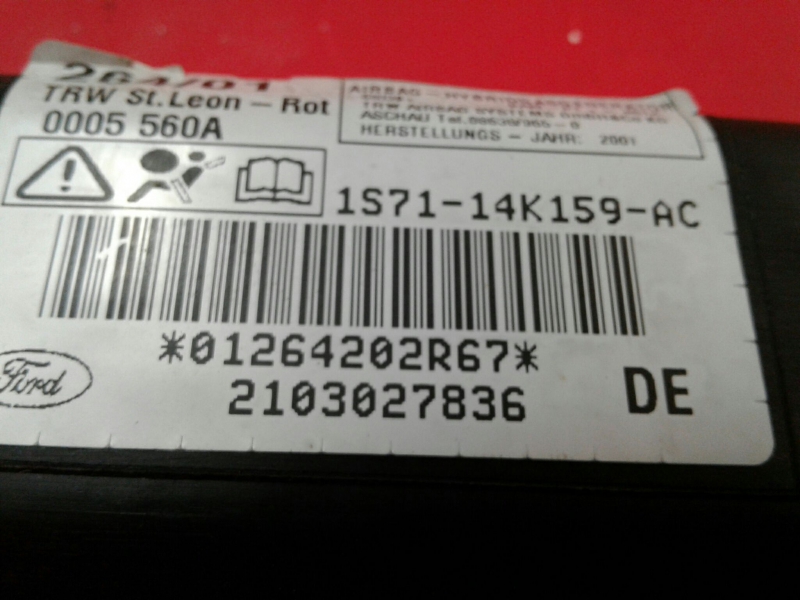 Airbag cortina esquerdo FORD Mondeo III Carrinha (BWY) Imagem-1