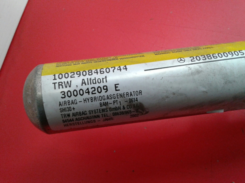 Airbag cortina esquerdo MERCEDES-BENZ Classe C (W203) Imagem-2