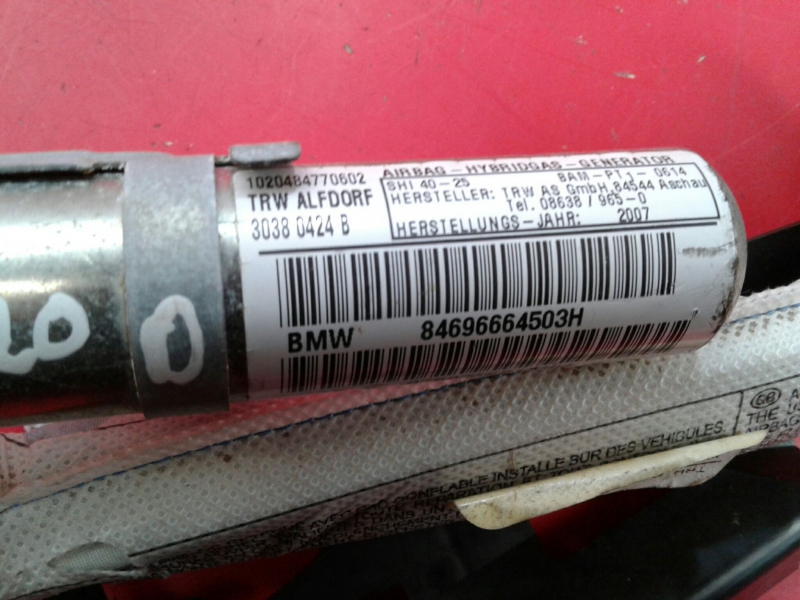 Airbag cortina esquerdo BMW 3 (E90) Imagem-2