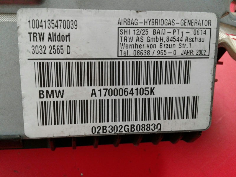 Airbag cortina esquerdo BMW 5 (E39) Imagem-2