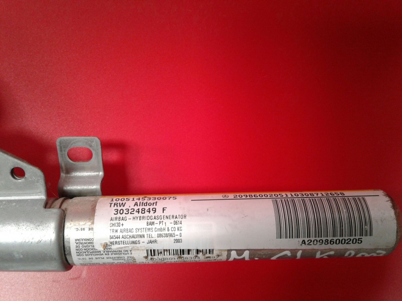 Right Curtain Airbag MERCEDES-BENZ CLK (C209) Imagem-1