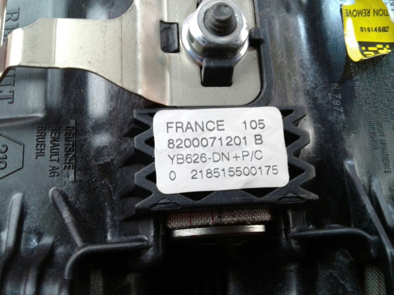 Airbag del Volante RENAULT Laguna II (BG0/1_) Imagem-3