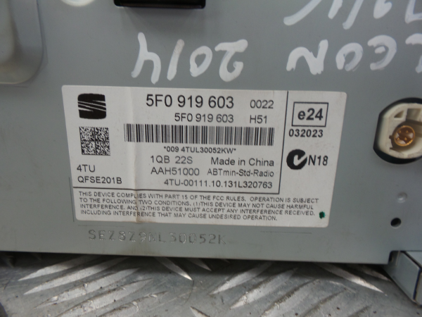 Radio / autorradio SEAT Leon (5F1) Imagem-4