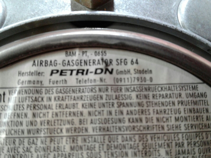 Steering Wheel Airbag AUDI A3 (8L1) Imagem-2