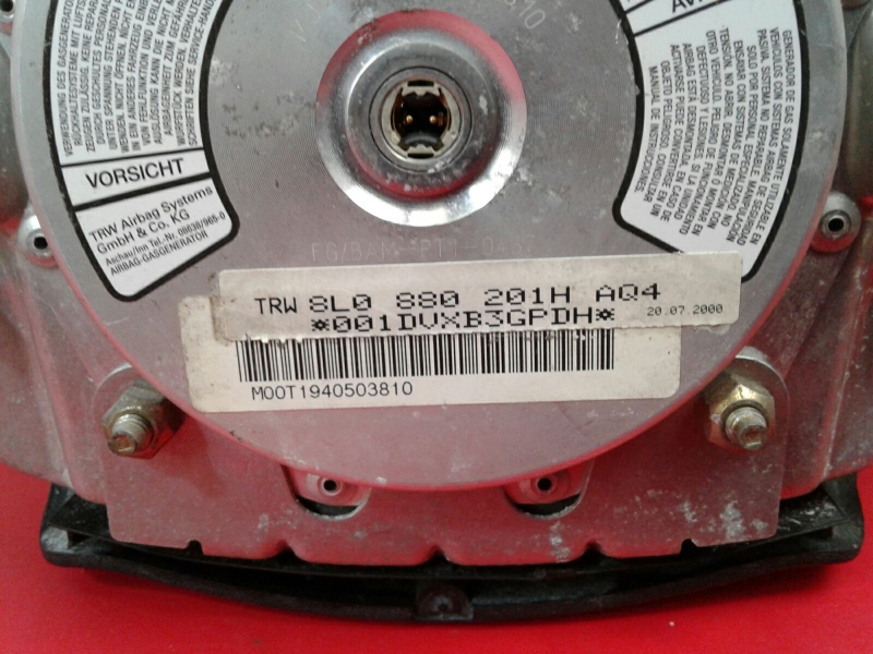 Steering Wheel Airbag AUDI A3 (8L1) Imagem-2