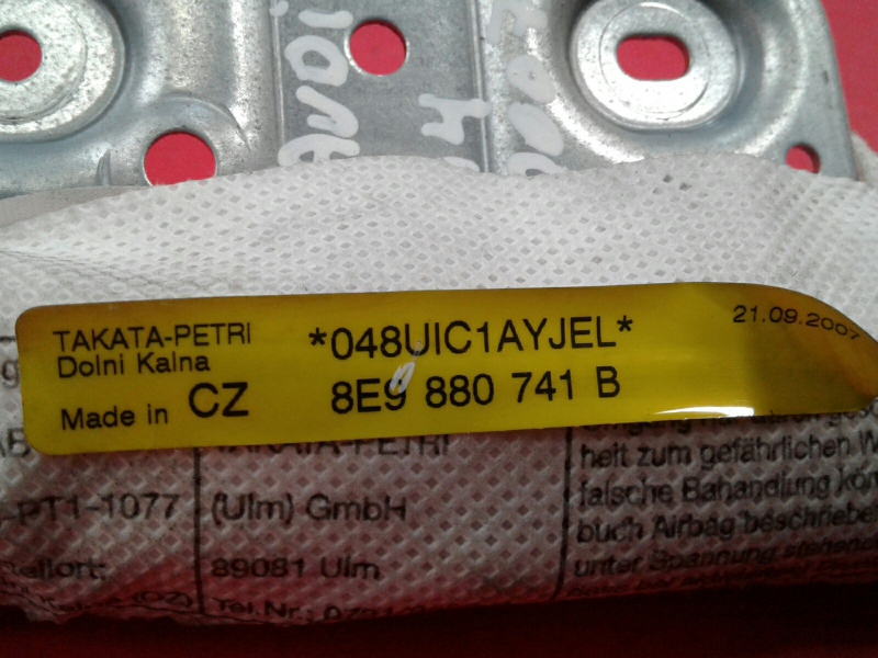 Airbag cortina esquerdo AUDI A4 Avant (8ED, B7) Imagem-2