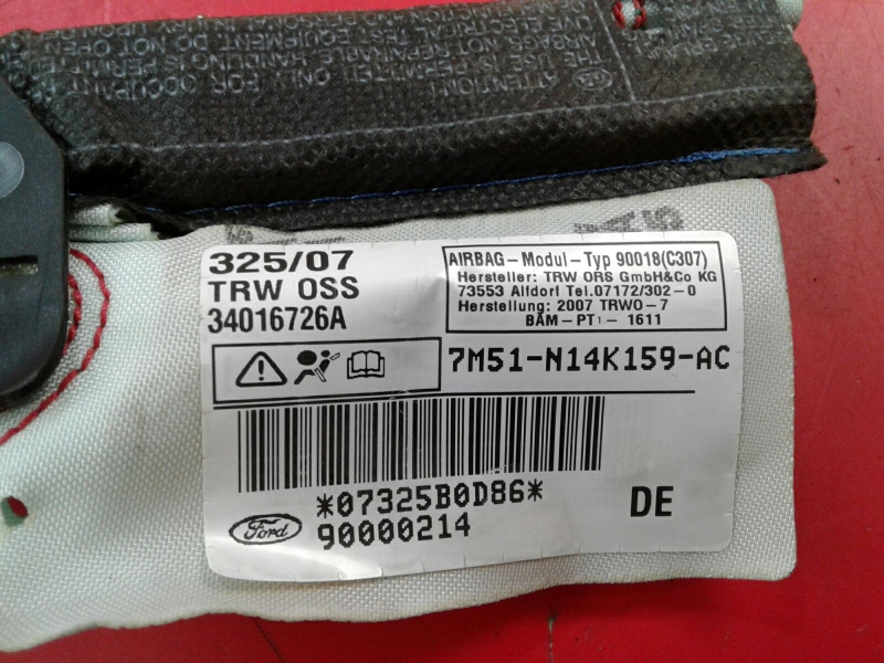 Airbag cortina esquerdo FORD Focus II Carrinha (DA_) Imagem-2