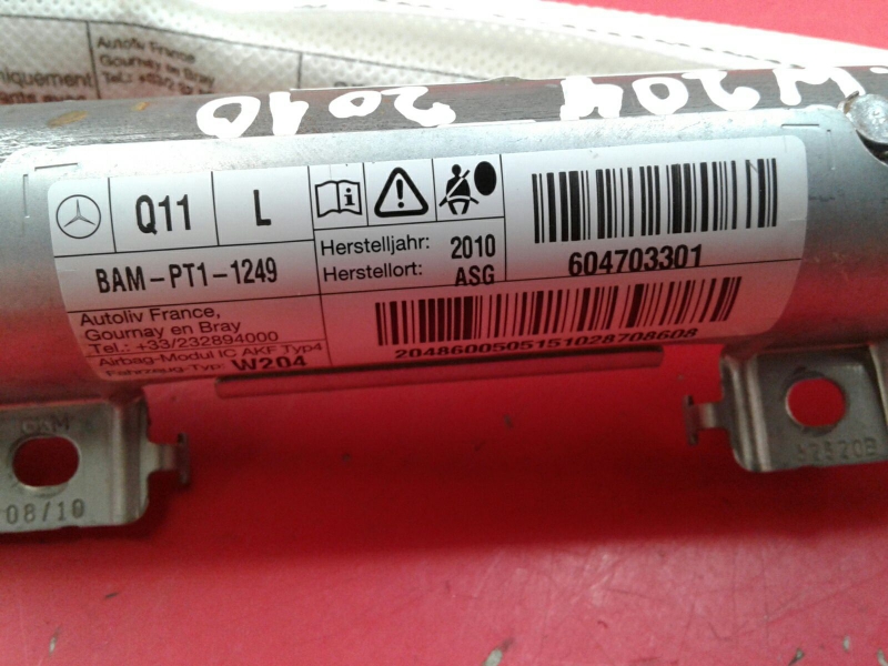 Airbag cortina esquerdo MERCEDES-BENZ Classe C (W204) Imagem-2