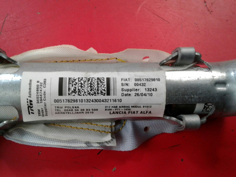 Airbag cortina esquerdo FIAT 500 (312_) Imagem-2