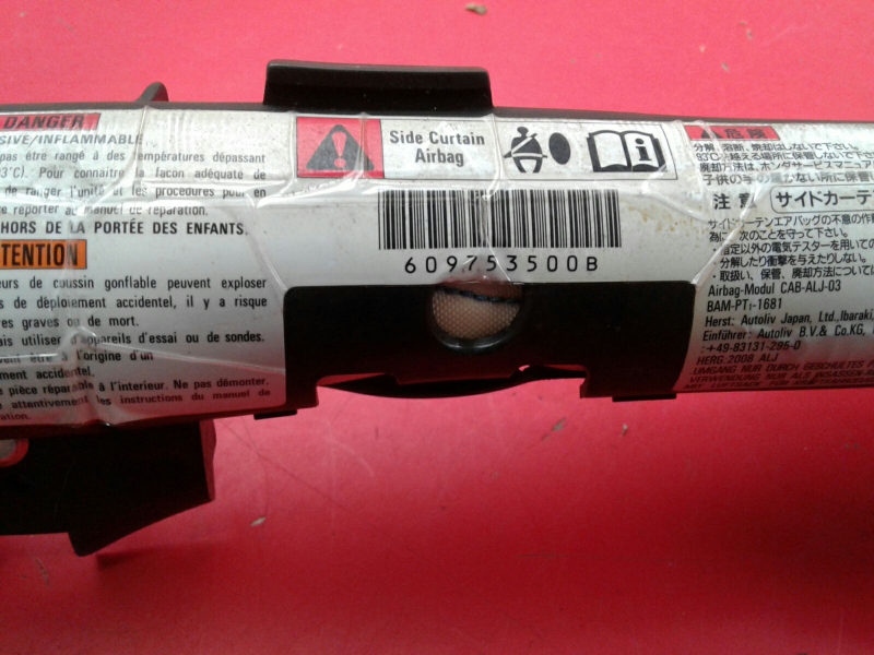Airbag Rideau Droite HONDA Accord VIII Sedan (CU_) Imagem-3