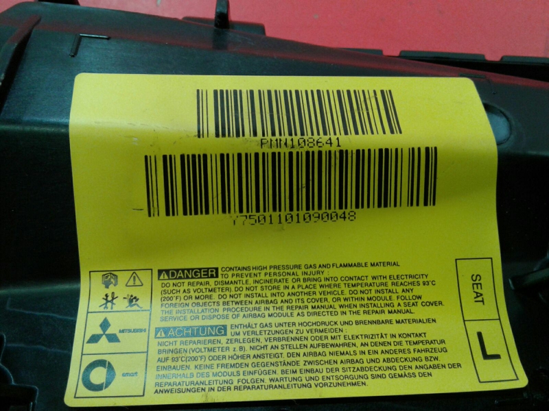 Airbag Guache MITSUBISHI Colt VI (Z3_A, Z2_A) Imagem-1