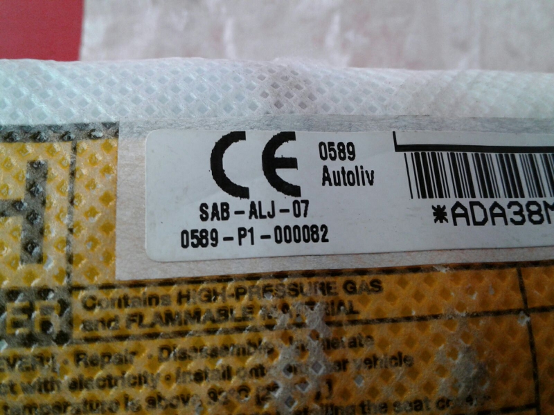 Right Seat Airbag LEXUS CT (ZWA10_) Imagem-2