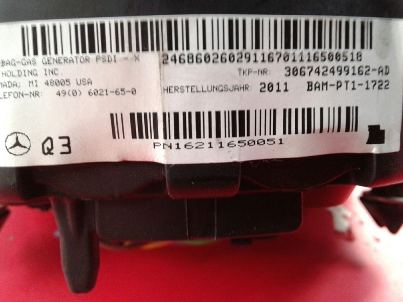 Airbag du Volant MERCEDES-BENZ Classe C (W204) Imagem-3