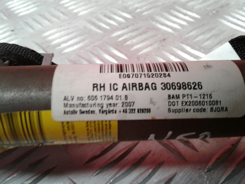 Airbag Cortina Derecho VOLVO V50 (MW) Imagem-2