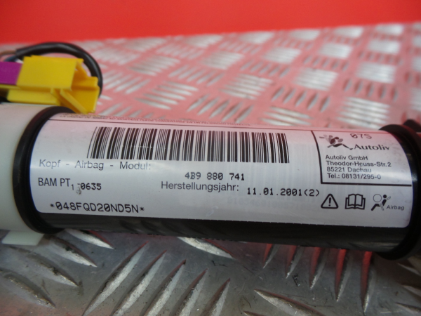 Airbag a Tendina Sinistra AUDI Allroad (4BH, C5) Imagem-6