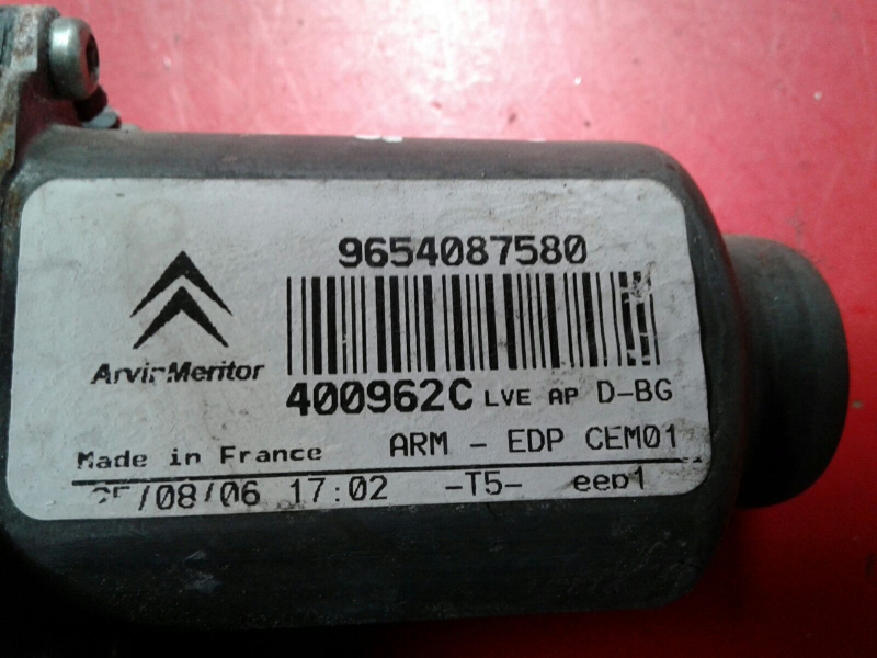 Front Right Door Window Regulator Motor CITROËN C4 Picasso I (UD_) Imagem-2