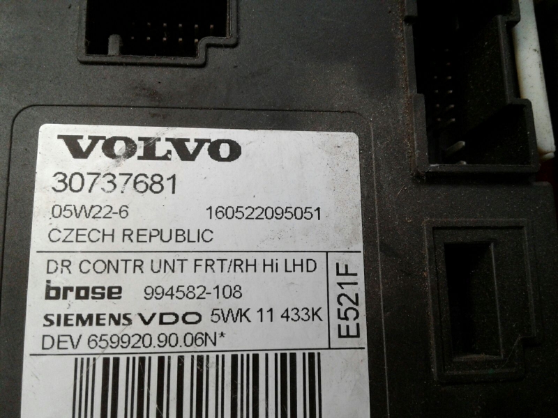 Motore alzacristallo anteriore destro VOLVO V50 (MW) Imagem-3