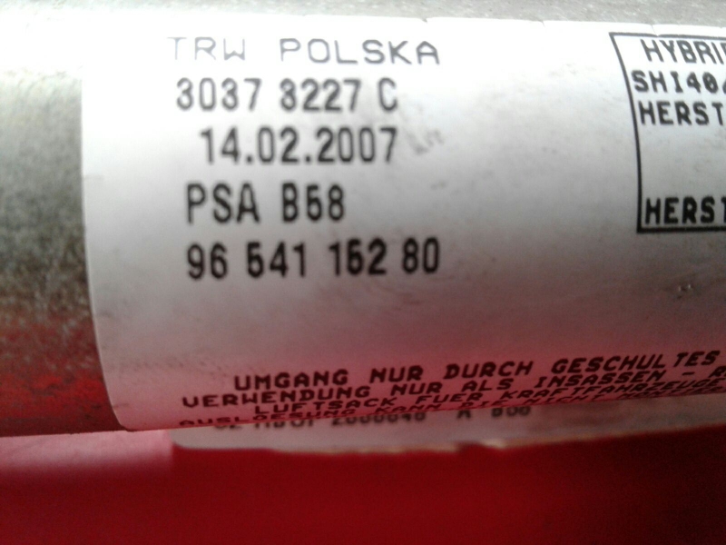 Airbag cortina esquerdo CITROËN C4 Picasso I (UD_) Imagem-2