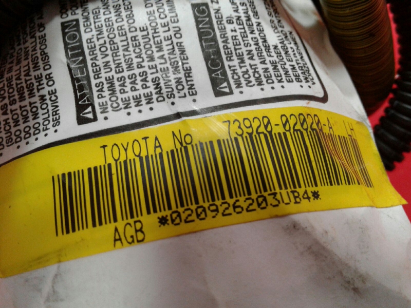 Airbag Izquierdo TOYOTA Corolla Hatchback (_E12_) Imagem-2