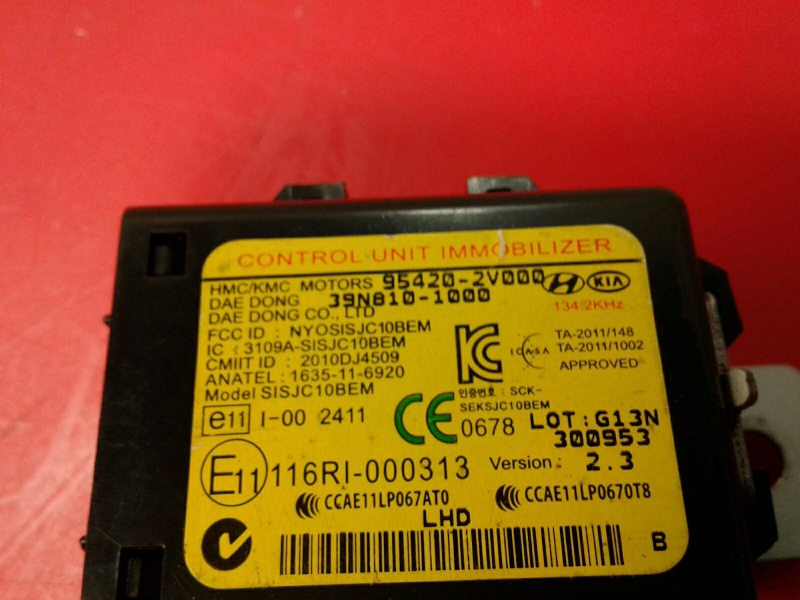 Centralina accensione (immobilizzatore) KIA Carens IV Imagem-1