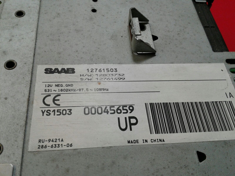 Radio / autorradio SAAB 9-3 Station Wagon (YS3F) Imagem-2
