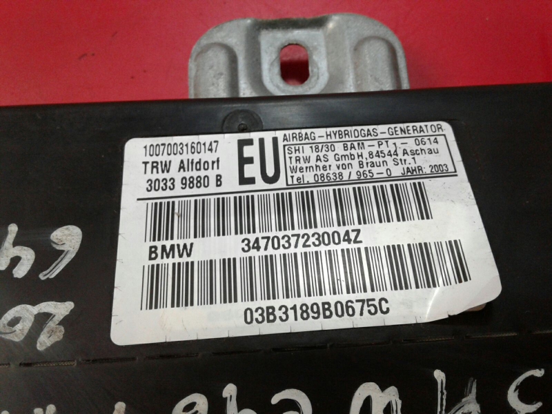 Airbag Laterale Anteriore Destro BMW 3 Touring (E46) Imagem-3